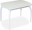 Стол Портофино 1/110*70(+32) белый ЛДСП/белое.стекло  (нога  №02 белый) - фото в интернет-магазине "Вам Мебель" в Ачинске с доставкой.